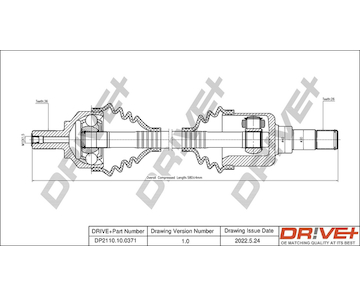 Hnací hřídel Dr!ve+ DP2110.10.0371