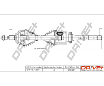 Hnací hřídel Dr!ve+ DP2110.10.0376