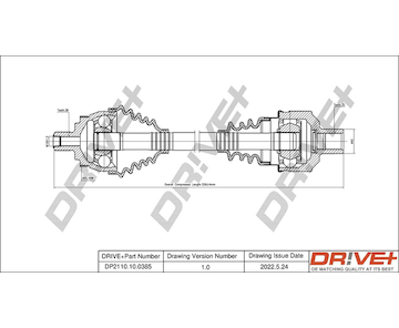 Hnací hřídel Dr!ve+ DP2110.10.0385