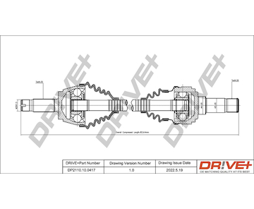 Hnací hřídel Dr!ve+ DP2110.10.0417