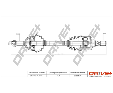 Hnací hřídel Dr!ve+ DP2110.10.0434