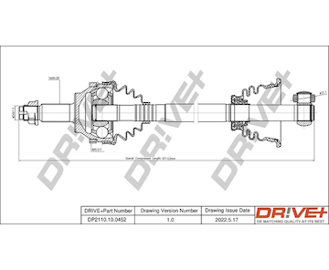 Hnací hřídel Dr!ve+ DP2110.10.0452
