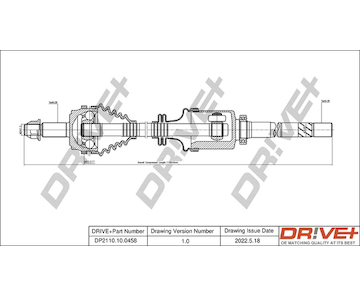Hnací hřídel Dr!ve+ DP2110.10.0458