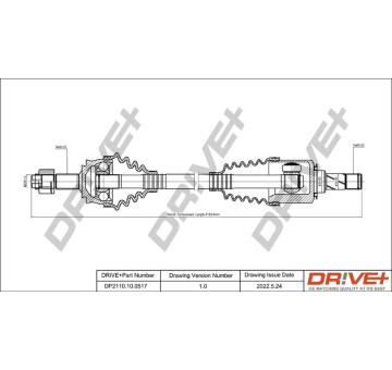 Hnací hřídel Dr!ve+ DP2110.10.0517