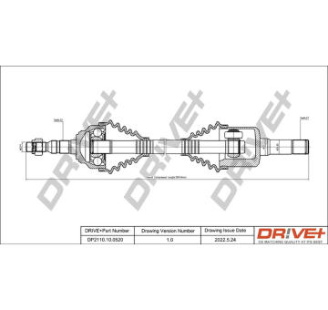 Hnací hřídel Dr!ve+ DP2110.10.0520