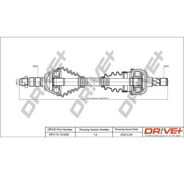Hnací hřídel Dr!ve+ DP2110.10.0526