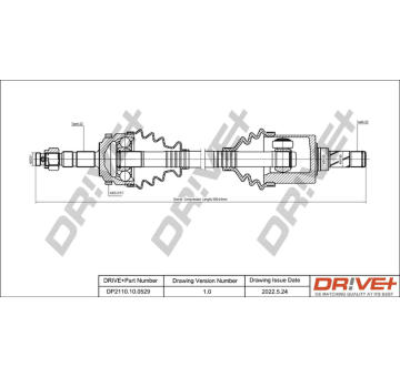 Hnací hřídel Dr!ve+ DP2110.10.0529