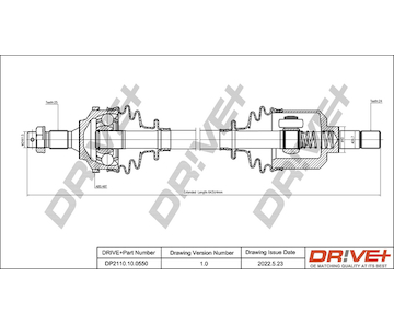 Hnací hřídel Dr!ve+ DP2110.10.0550