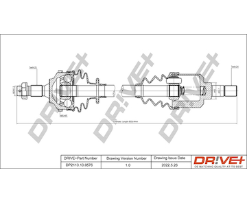 Hnací hřídel Dr!ve+ DP2110.10.0576
