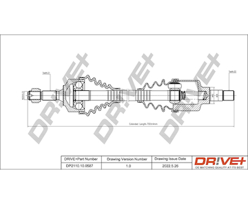 Hnací hřídel Dr!ve+ DP2110.10.0587
