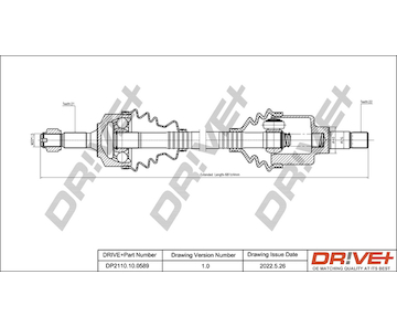 Hnací hřídel Dr!ve+ DP2110.10.0589
