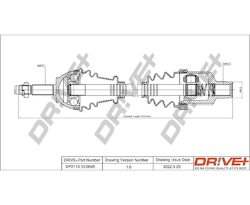 Hnací hřídel Dr!ve+ DP2110.10.0645