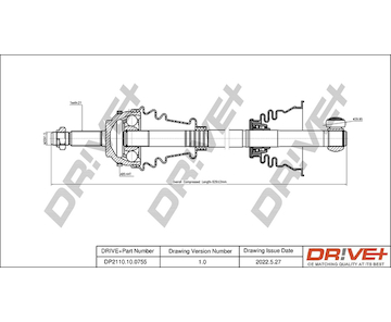 Hnací hřídel Dr!ve+ DP2110.10.0755
