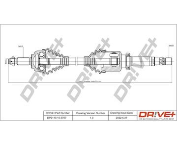 Hnací hřídel Dr!ve+ DP2110.10.0767