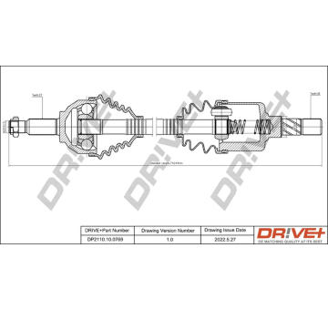 Hnací hřídel Dr!ve+ DP2110.10.0769
