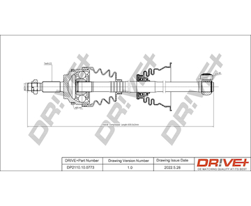 Hnací hřídel Dr!ve+ DP2110.10.0773