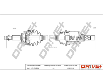 Hnací hřídel Dr!ve+ DP2110.10.0780