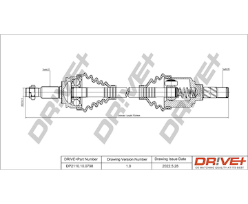 Hnací hřídel Dr!ve+ DP2110.10.0798