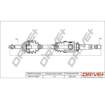 Hnací hřídel Dr!ve+ DP2110.10.0801