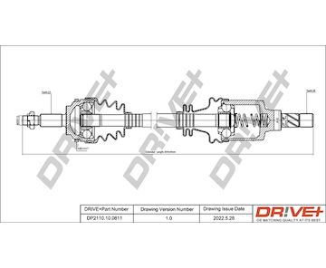 Hnací hřídel Dr!ve+ DP2110.10.0811