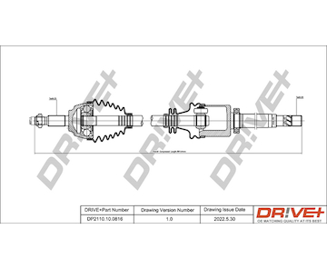 Hnací hřídel Dr!ve+ DP2110.10.0816
