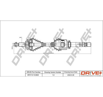 Hnací hřídel Dr!ve+ DP2110.10.0828