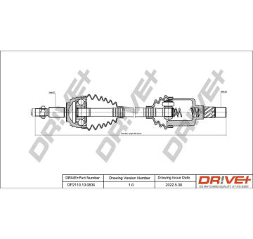 Hnací hřídel Dr!ve+ DP2110.10.0834