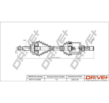 Hnací hřídel Dr!ve+ DP2110.10.0835