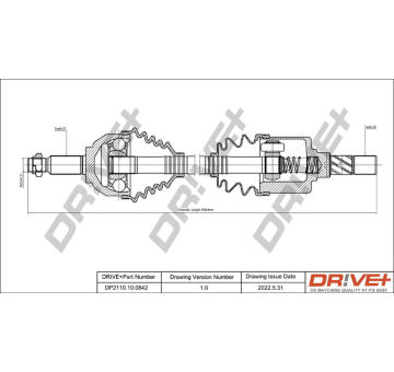 Hnací hřídel Dr!ve+ DP2110.10.0842