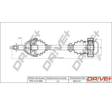 Hnací hřídel Dr!ve+ DP2110.10.0868