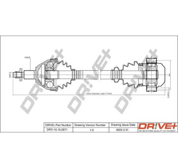 Hnací hřídel Dr!ve+ DP2110.10.0871