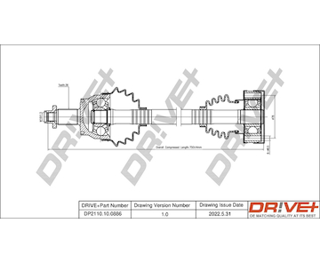 Hnací hřídel Dr!ve+ DP2110.10.0886