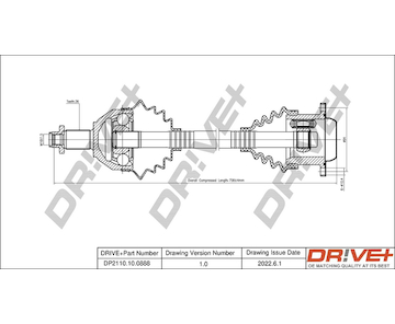 Hnací hřídel Dr!ve+ DP2110.10.0888