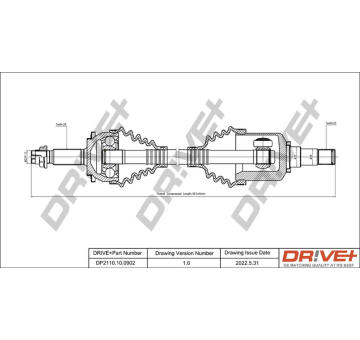 Hnací hřídel Dr!ve+ DP2110.10.0902