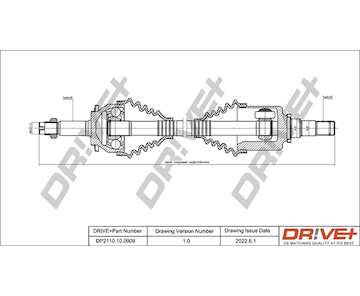 Hnací hřídel Dr!ve+ DP2110.10.0909