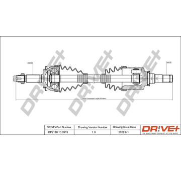 Hnací hřídel Dr!ve+ DP2110.10.0913