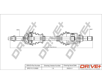 Hnací hřídel Dr!ve+ DP2110.10.0920