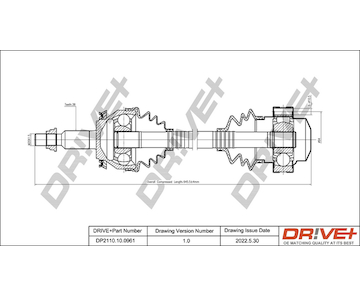 Hnací hřídel Dr!ve+ DP2110.10.0961