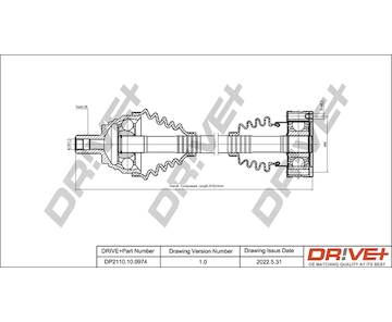 Hnací hřídel Dr!ve+ DP2110.10.0974