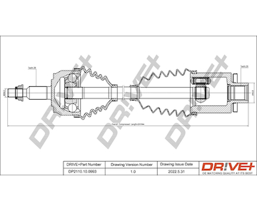 Hnací hřídel Dr!ve+ DP2110.10.0993