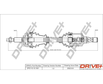 Hnací hřídel Dr!ve+ DP2110.10.1001