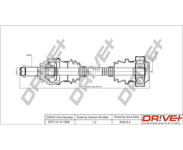 Hnací hřídel Dr!ve+ DP2110.10.1006