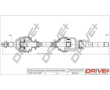 Hnací hřídel Dr!ve+ DP2110.10.1007