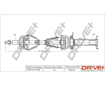 Hnací hřídel Dr!ve+ DP2110.10.1009
