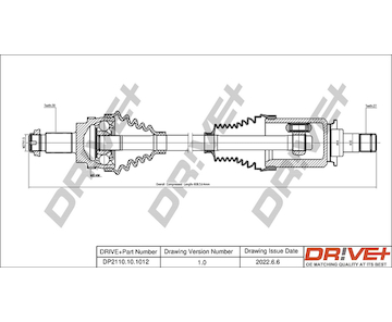 Hnací hřídel Dr!ve+ DP2110.10.1012