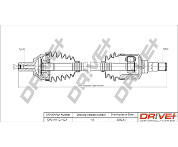 Hnací hřídel Dr!ve+ DP2110.10.1023
