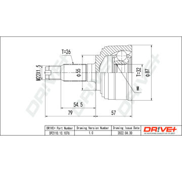 Sada kloubů, hnací hřídel Dr!ve+ DP2110.10.1076