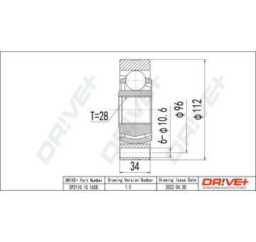 Sada kloubů, hnací hřídel Dr!ve+ DP2110.10.1658