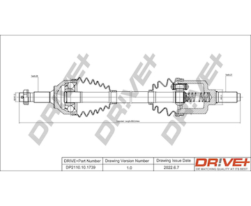 Hnací hřídel Dr!ve+ DP2110.10.1739