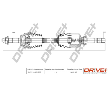 Hnací hřídel Dr!ve+ DP2110.10.1757